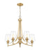 Z-Lite - 473-5BBR - Five Light Chandelier - Joliet - Burnished Brass