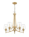 Z-Lite - 473-5BBR - Five Light Chandelier - Joliet - Burnished Brass