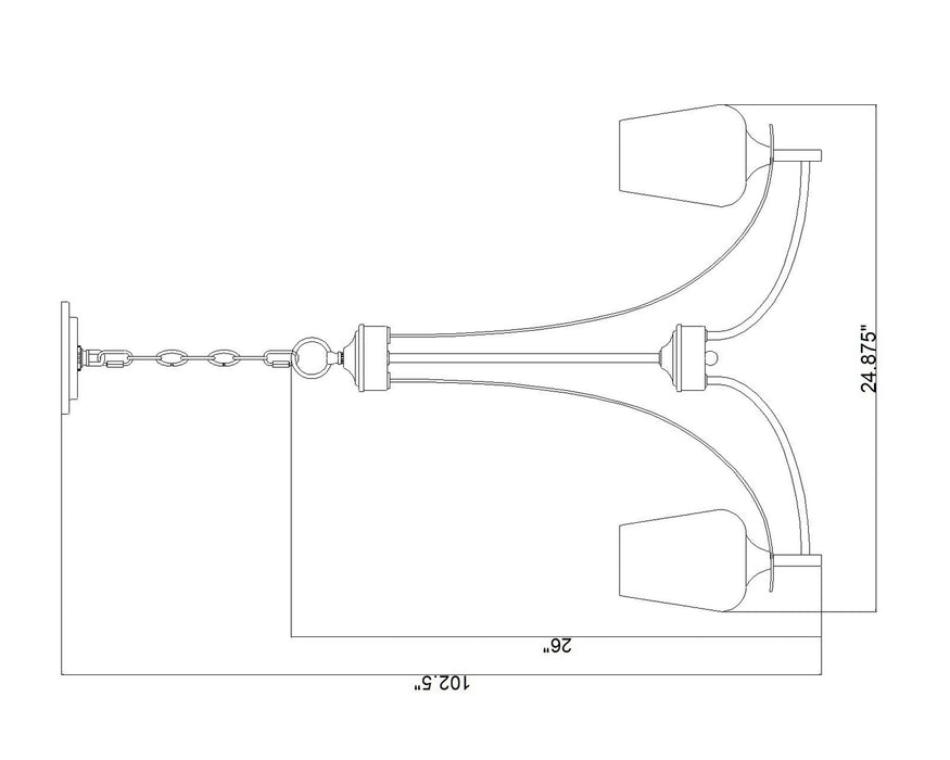 Z-Lite - 473-5BBR - Five Light Chandelier - Joliet - Burnished Brass