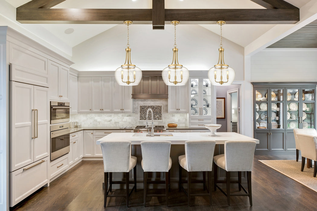 Z-Lite - 473P16-BBR - Three Light Pendant - Joliet - Burnished Brass