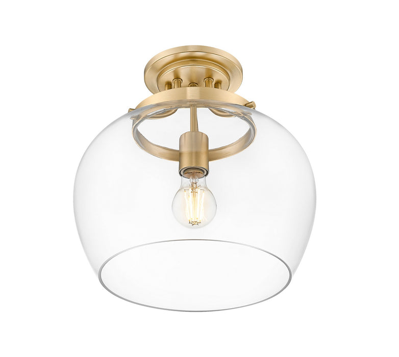 Z-Lite - 473SF13-BBR - One Light Semi Flush Mount - Joliet - Burnished Brass