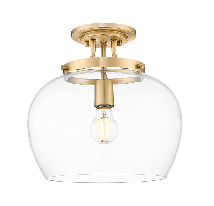 Z-Lite - 473SF13-BBR - One Light Semi Flush Mount - Joliet - Burnished Brass