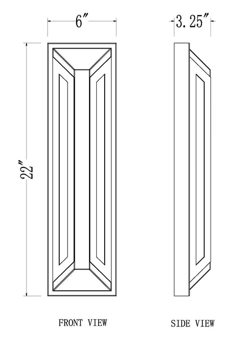 Z-Lite - 5028B-BK-LED - LED Outdoor Wall Mount - Banff - Sand Black