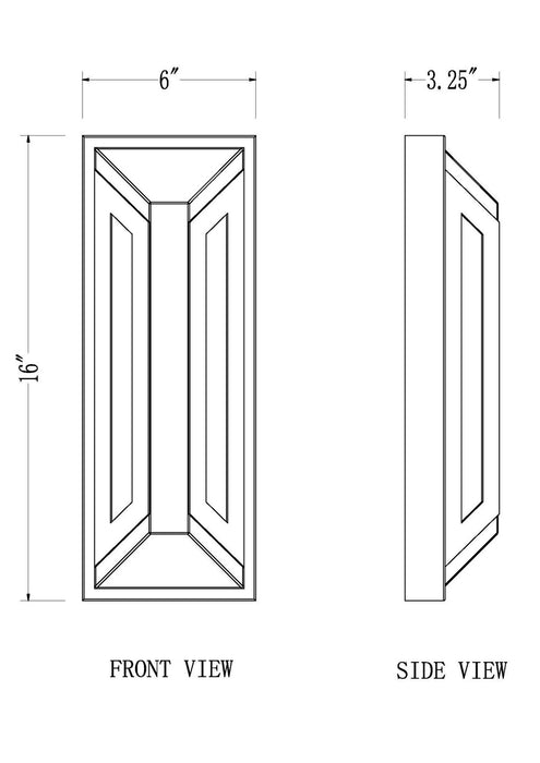 Z-Lite - 5028M-BK-LED - LED Outdoor Wall Mount - Banff - Sand Black