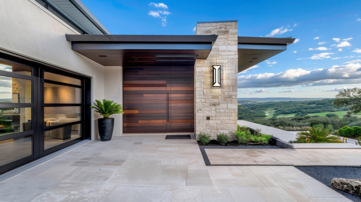 Z-Lite - 5028M-BK-LED - LED Outdoor Wall Mount - Banff - Sand Black