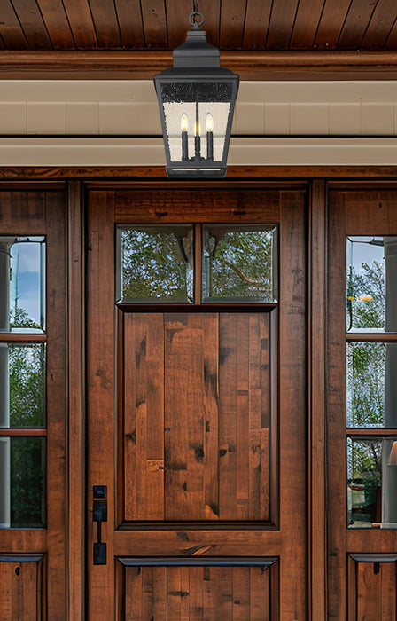 Z-Lite - 5029CHB-BK - Three Light Outdoor Chain Mount Ceiling Fixture - Raphael - Sand Black