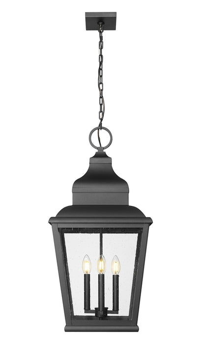 Z-Lite - 5029CHXL-BK - Four Light Outdoor Chain Mount Ceiling Fixture - Raphael - Sand Black