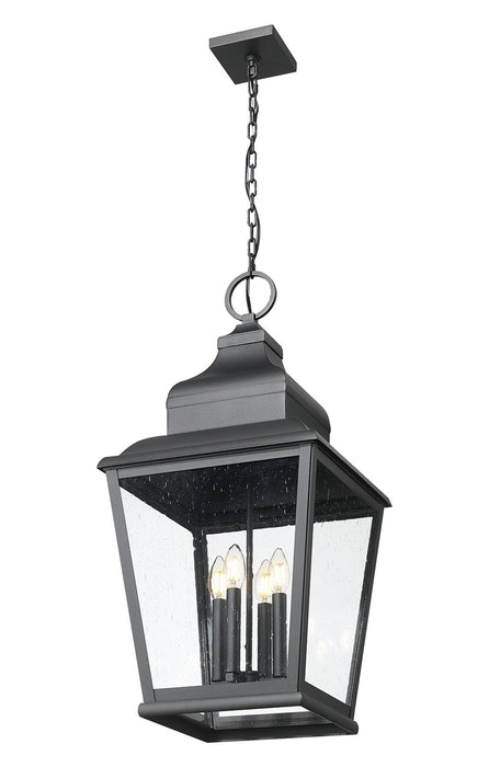 Z-Lite - 5029CHXL-BK - Four Light Outdoor Chain Mount Ceiling Fixture - Raphael - Sand Black