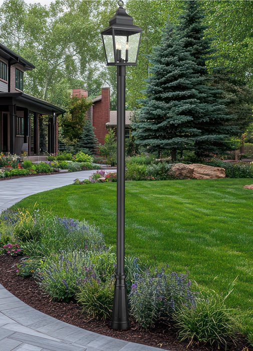 Z-Lite - 5029PHBR-5011P-BK - Three Light Outdoor Post Mount - Raphael - Sand Black