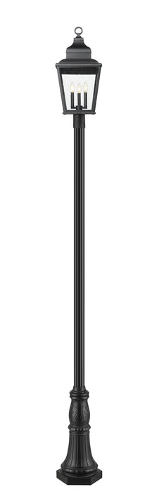 Z-Lite - 5029PHBR-518P-BK - Three Light Outdoor Post Mount - Raphael - Sand Black