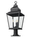 Z-Lite - 5029PHBR-533PM-BK - Three Light Outdoor Pier Mount - Raphael - Sand Black