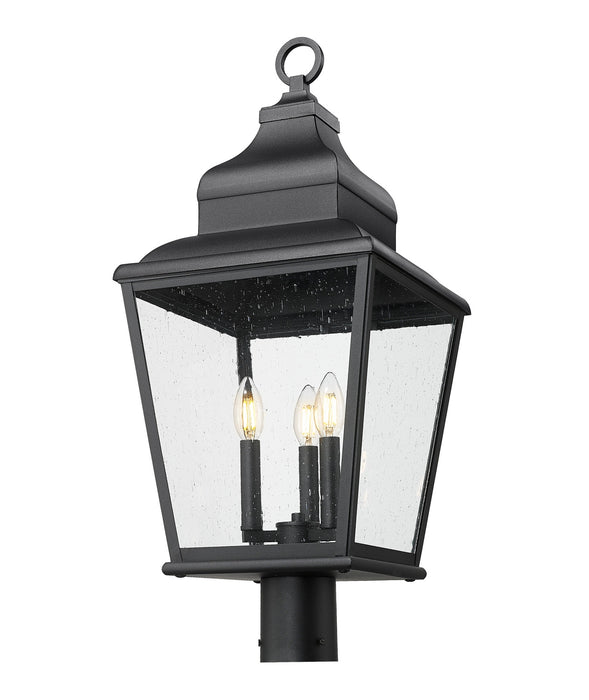 Z-Lite - 5029PHBR-BK - Three Light Outdoor Post Mount - Raphael - Sand Black