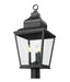 Z-Lite - 5029PHBR-BK - Three Light Outdoor Post Mount - Raphael - Sand Black
