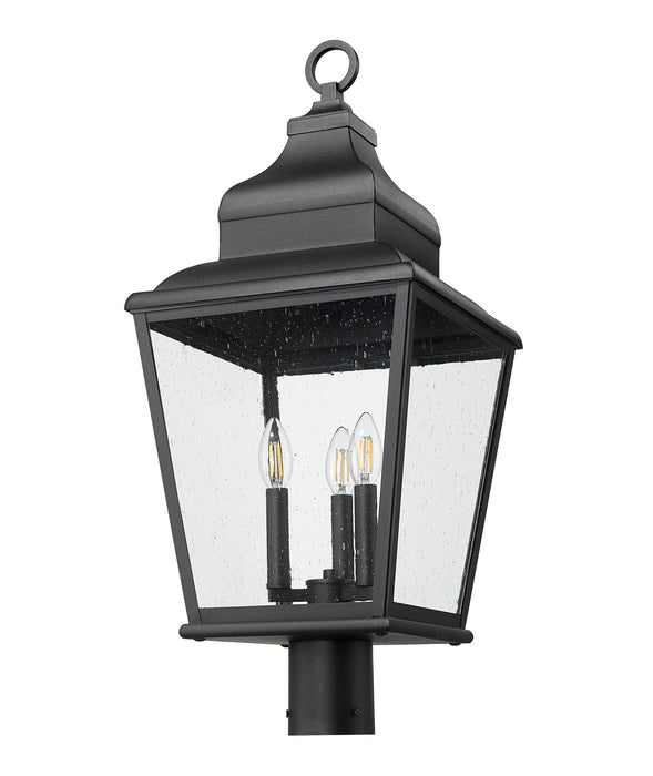 Z-Lite - 5029PHBR-BK - Three Light Outdoor Post Mount - Raphael - Sand Black