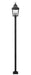 Z-Lite - 5029PHBS-536P-BK - Three Light Outdoor Post Mount - Raphael - Sand Black