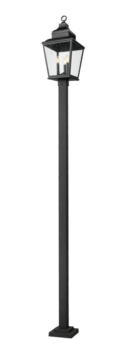 Z-Lite - 5029PHBS-536P-BK - Three Light Outdoor Post Mount - Raphael - Sand Black