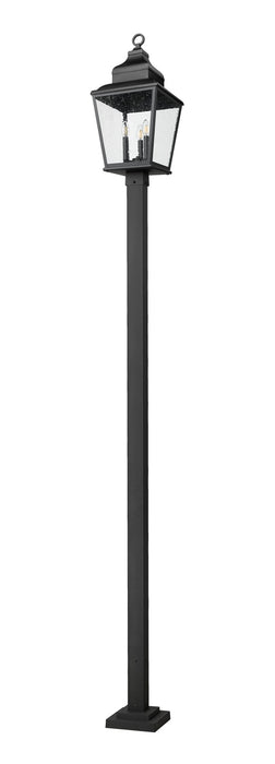 Z-Lite - 5029PHBS-536P-BK - Three Light Outdoor Post Mount - Raphael - Sand Black