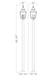 Z-Lite - 5029PHBS-536P-BK - Three Light Outdoor Post Mount - Raphael - Sand Black