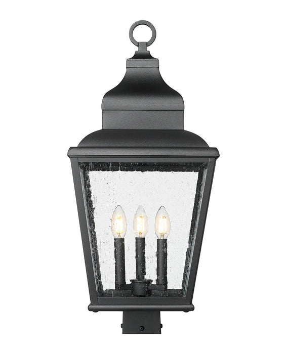 Z-Lite - 5029PHBS-BK - Three Light Outdoor Post Mount - Raphael - Sand Black
