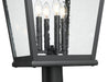 Z-Lite - 5029PHXLR-5011P-BK - Four Light Outdoor Post Mount - Raphael - Sand Black