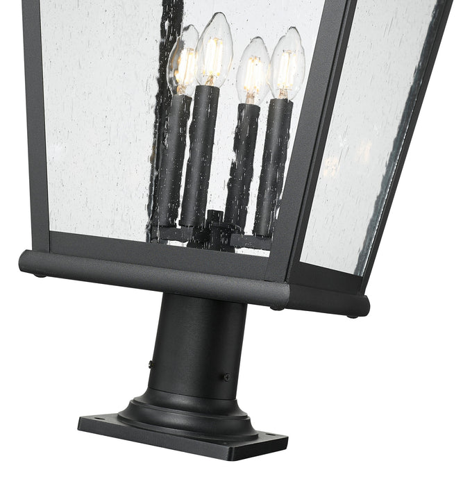 Z-Lite - 5029PHXLR-533PM-BK - Four Light Outdoor Pier Mount - Raphael - Sand Black