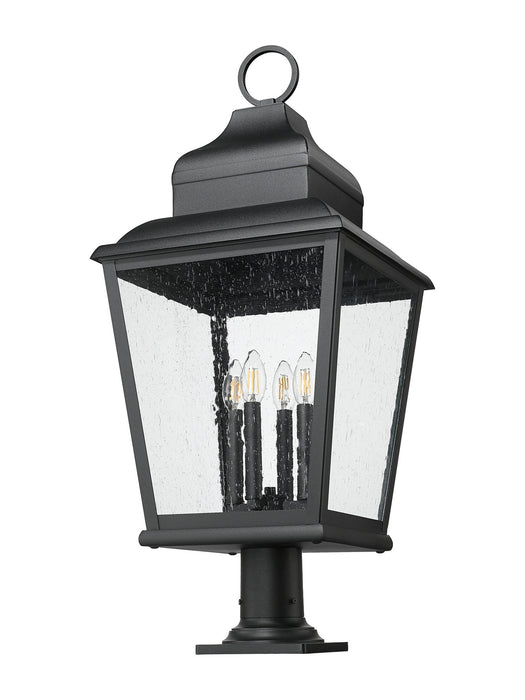 Z-Lite - 5029PHXLR-533PM-BK - Four Light Outdoor Pier Mount - Raphael - Sand Black