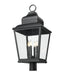 Z-Lite - 5029PHXLR-BK - Four Light Outdoor Post Mount - Raphael - Sand Black