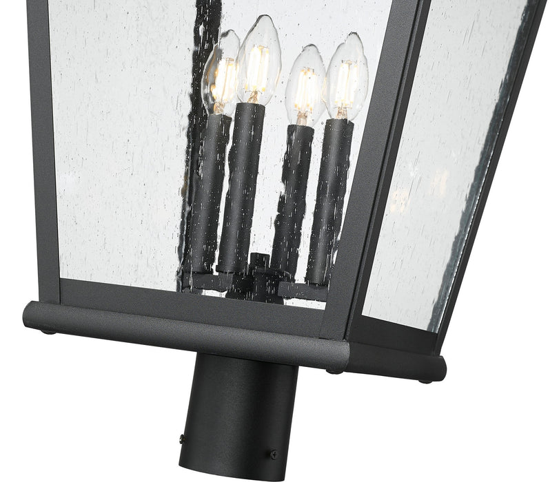 Z-Lite - 5029PHXLR-BK - Four Light Outdoor Post Mount - Raphael - Sand Black