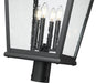 Z-Lite - 5029PHXLR-BK - Four Light Outdoor Post Mount - Raphael - Sand Black