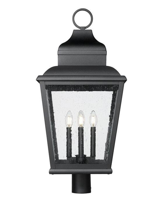 Z-Lite - 5029PHXLR-BK - Four Light Outdoor Post Mount - Raphael - Sand Black