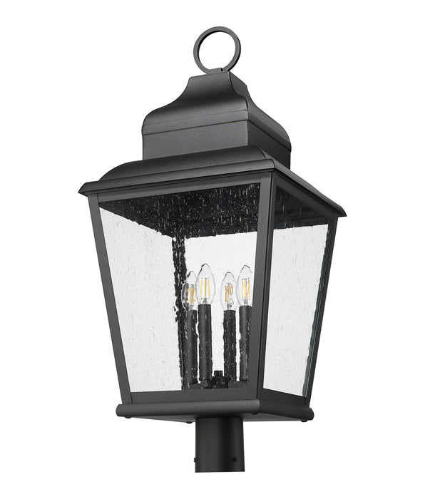 Z-Lite - 5029PHXLR-BK - Four Light Outdoor Post Mount - Raphael - Sand Black
