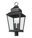 Z-Lite - 5029PHXLR-BK - Four Light Outdoor Post Mount - Raphael - Sand Black