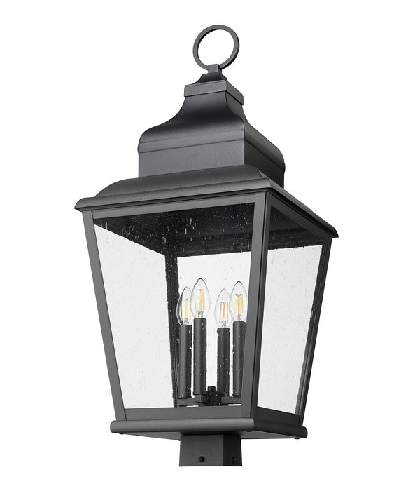 Z-Lite - 5029PHXLS-BK - Four Light Outdoor Post Mount - Raphael - Sand Black