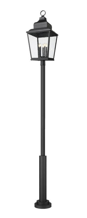 Z-Lite - 5029PHXXLR-5010P-BK - Five Light Outdoor Post Mount - Raphael - Sand Black