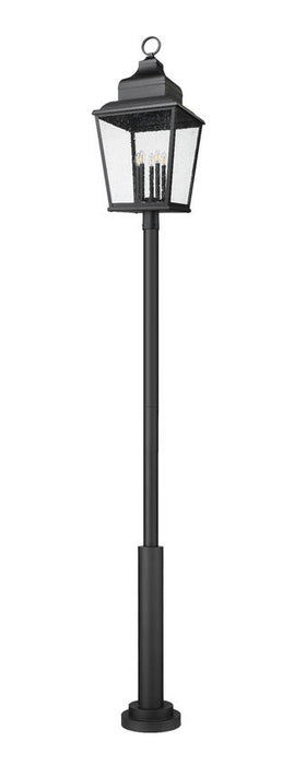 Z-Lite - 5029PHXXLR-5010P-BK - Five Light Outdoor Post Mount - Raphael - Sand Black