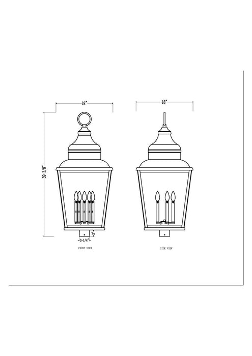 Z-Lite - 5029PHXXLS-BK - Five Light Outdoor Post Mount - Raphael - Sand Black