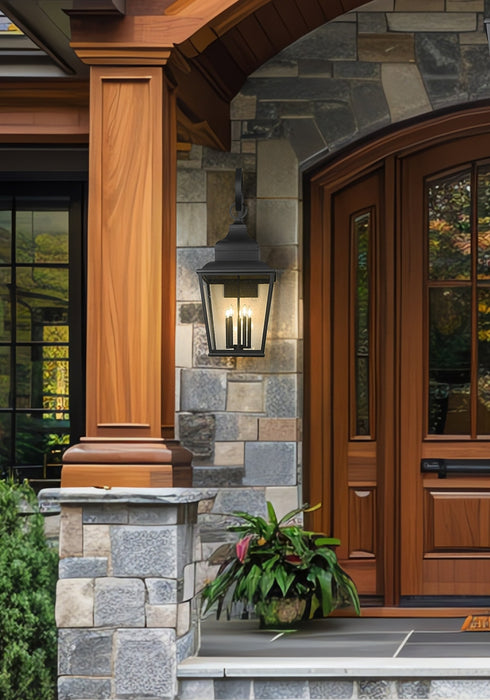 Z-Lite - 5029XXL-BK - Five Light Outdoor Wall Mount - Raphael - Sand Black