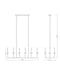 Z-Lite - 6100-10L-MB - Ten Light Linear Chandelier - Gaultier - Matte Black+Mordern Gold