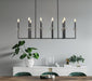Z-Lite - 6100-10L-MB - Ten Light Linear Chandelier - Gaultier - Matte Black+Mordern Gold