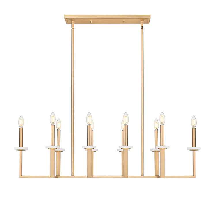 Z-Lite - 6100-10L-MGLD - Ten Light Linear Chandelier - Gaultier - Mordern Gold