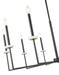 Z-Lite - 6100-10MB - Ten Light Chandelier - Gaultier - Matte Black+Mordern Gold