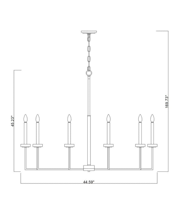 Z-Lite - 6100-10MB - Ten Light Chandelier - Gaultier - Matte Black+Mordern Gold