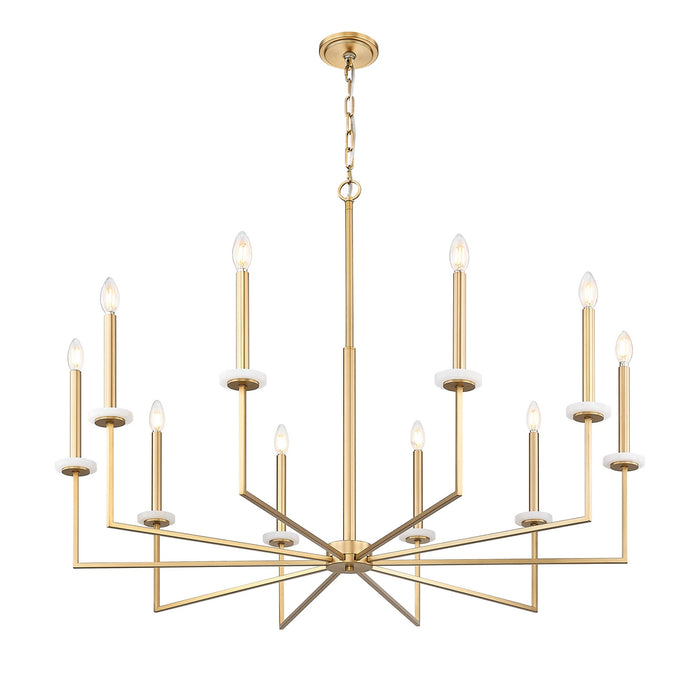 Z-Lite - 6100-10MGLD - Ten Light Chandelier - Gaultier - Mordern Gold