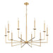 Z-Lite - 6100-10MGLD - Ten Light Chandelier - Gaultier - Mordern Gold
