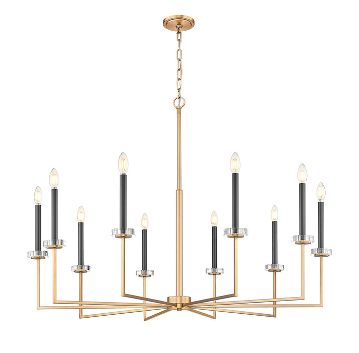 Z-Lite - 6100-10MGLD - Ten Light Chandelier - Gaultier - Mordern Gold