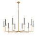 Z-Lite - 6100-10MGLD - Ten Light Chandelier - Gaultier - Mordern Gold
