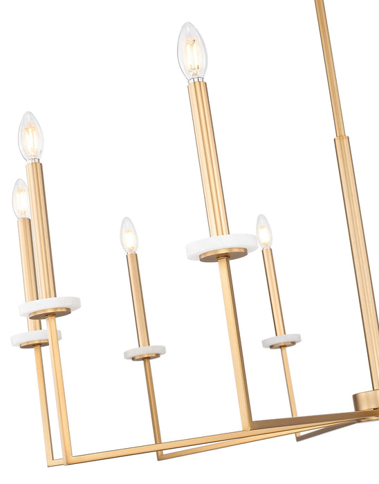 Z-Lite - 6100-10MGLD - Ten Light Chandelier - Gaultier - Mordern Gold