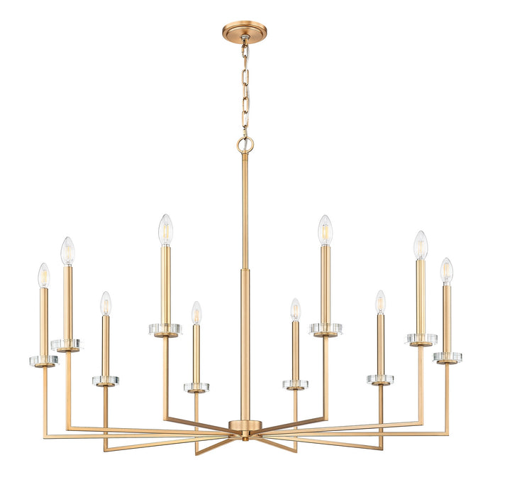 Z-Lite - 6100-10MGLD - Ten Light Chandelier - Gaultier - Mordern Gold