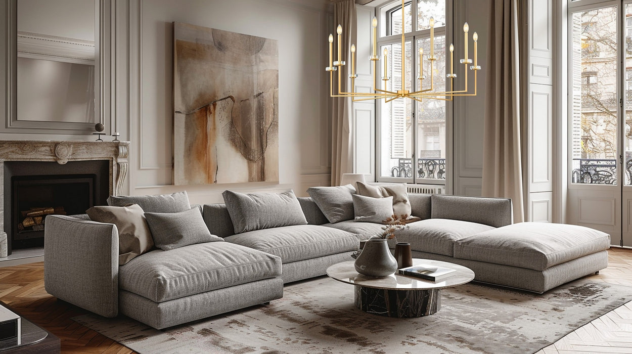 Z-Lite - 6100-10MGLD - Ten Light Chandelier - Gaultier - Mordern Gold