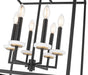 Z-Lite - 6100-21MB - Six Light Chandelier - Gaultier - Matte Black+Mordern Gold